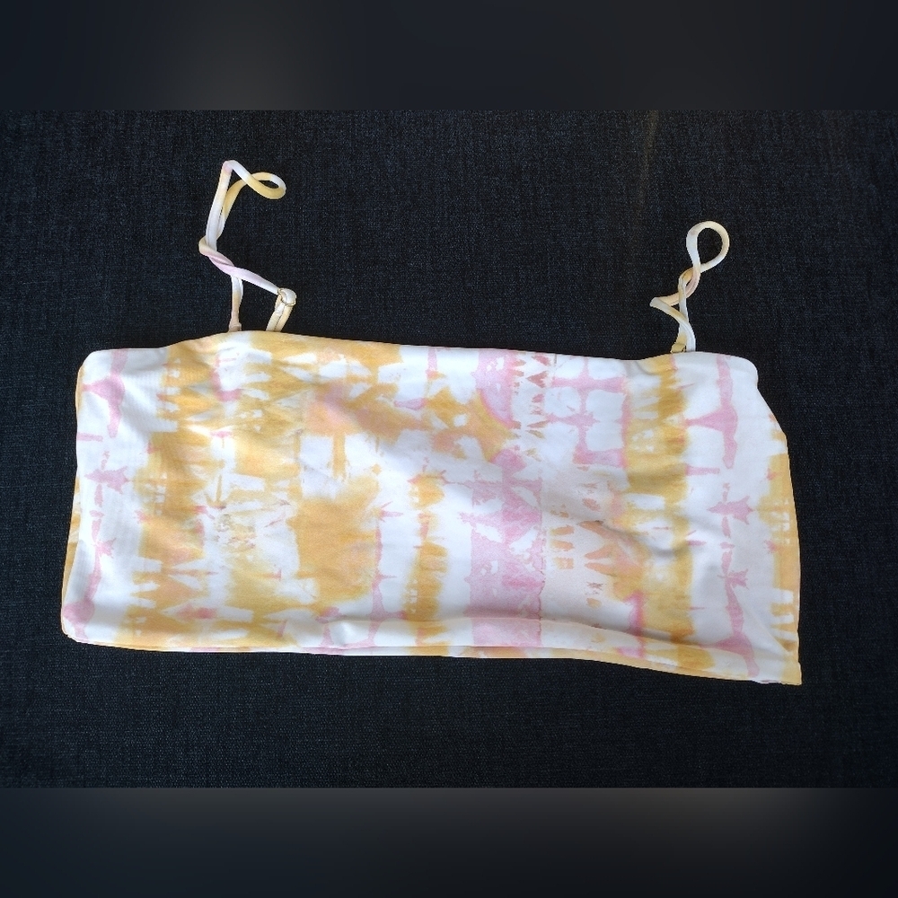 Skatie Maddie Swim Top Bikini Tie Dye Size Xl Somerset Print New